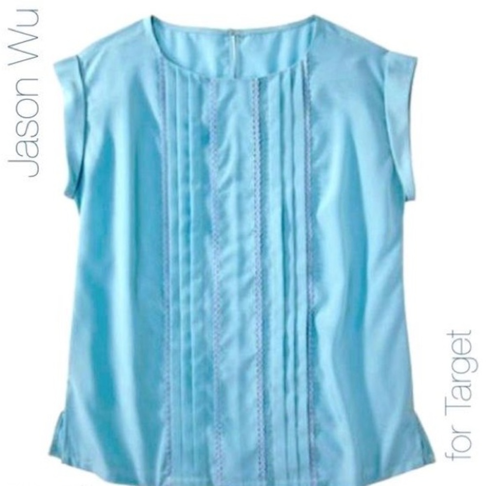 Jason Wu for Target Blue Ruffle Front Blouse